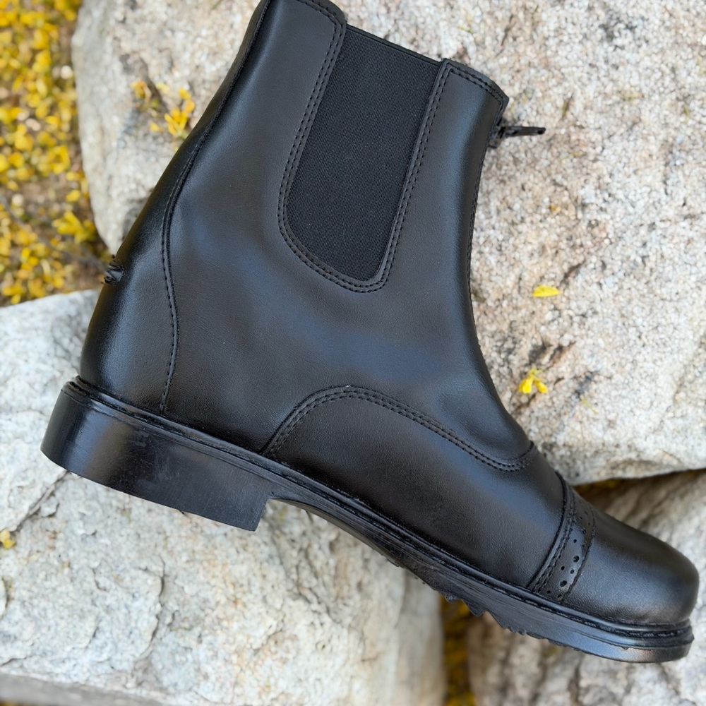 TuffRider Starter Paddock Boots ⭐️NEW Never Worn Zip Elastic Side Gussets - Picture 6 of 9